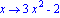 proc (x) options operator,
 arrow; 3*x^2-2 end proc