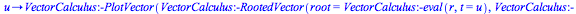 proc (u)
options operator, arrow;
VectorCalculus:-PlotVector(VectorCalculus:-RootedVector(root =
VectorCalculus:-eval(r, t = u), VectorCalculus:-eval(B, t = u)), color =
yellow) end proc